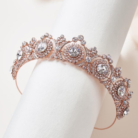 Stunning Greek Goddess Crystal Bridal Tiara Crown - Picture 12 of 16